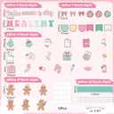 139Pcs Christmas Health Bulletin Board Decoration Set, Cute Gingerbread Man Nurse Paper Cutouts Cookie Name Tags Border Trims, Christmas Party Nursing School Classroom Supplies Wall Door Decor