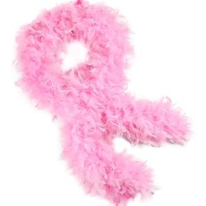 THARAHT Pink Chandelle Turkey Feather Boa 2 Yards 60g for DIY Craft Home Dancing Wedding Party Halloween Costume Decoration Feather Boa