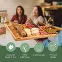 Funny Charcuterie Board with Compartments Guide - Cheeseboard & Serving Tray, Large Wood Serveware Accessories,Wedding Hostess Housewarming Gifts for New Home, 17"13"