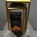 22'' 19'' Large Lanterns Decorative Outdoor Indoor, Set of 2 Gold Metal Candle Lantern Modern Farmhouse Floor Lanterns Decorative for Mantle, Patio, Porch, Garden, Home Decor