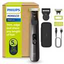 Norelco Philips OneBlade 360 Pro Face + Body, Hybrid Electric Beard Trimmer, Shaver and Bodygroomer, with 360 Blade Technology, Model QP6552/90 (Black/Lime Green)