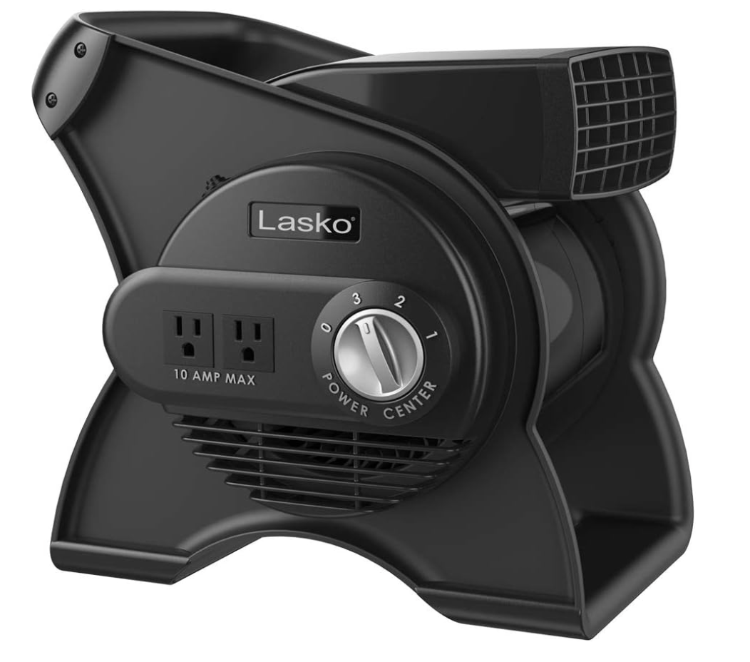 Lasko Pivoting High Velocity Portable Utility Fan - 12" - U12104 - Black