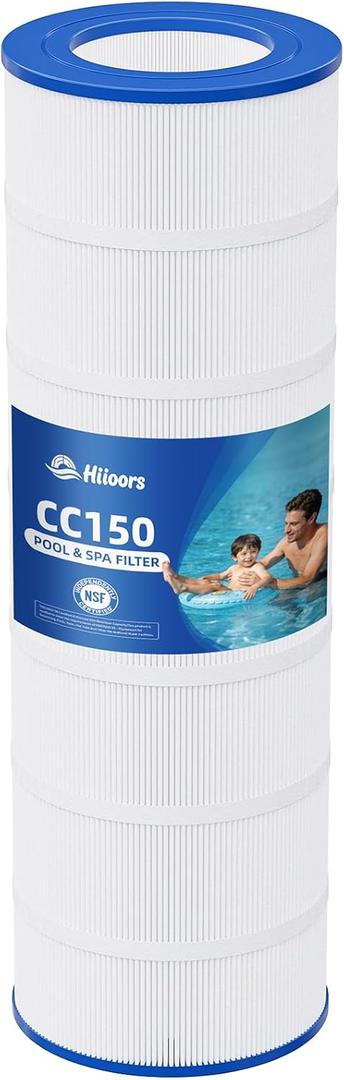 CC150 Pool Filter Cartridge, Compatible with Pentair Clean & Clear 150, Replace Pleatco PAP150, Pentair R173216, Unicel C-9415, 150 sq.ft, Heavy Duty 5 oz+ Trilobal Fabric