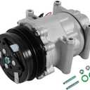 A/C Compressor w/Clutch Fit for 1994-2000 Honda Civic 1997-2001 CR-V 1.6L Air Conditioning Compressor for 38810P3F016 4717050