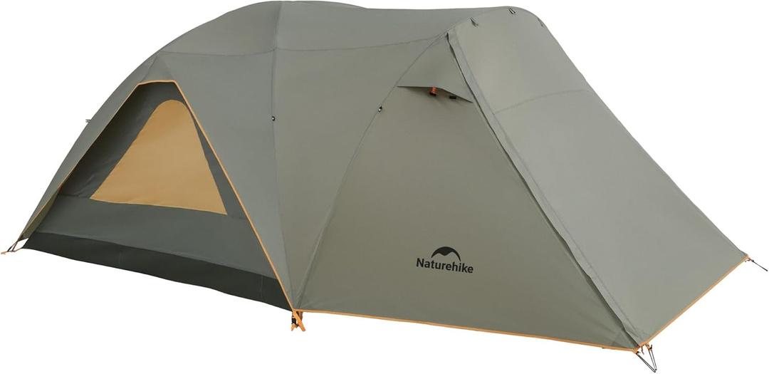 Naturehike KOTA Camping Tent, Double Layer Waterproof Tents for Camping, Large and Tall Family Tent with Vestibules Porch, 8 Person