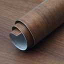 Walnut Wood Grain Contact Paper Peel and Stick Wood Wallpaper 24x78 inch Dark Wooden Look Decorative Wallpaper Removable Self-Adhesive Wood Vinyl Wrap for Kitchen Cabinet Countertop Table