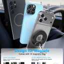 Upgraded Magnetic Phone Holders for Your Car [70mm Suction & 3200gf Magnetic] 360 Adjustable Magsafe Car Phone Mount, Vacuum Suction Cup Car Mount for iPhone 17 Pro Max 16 15 14 13 12 Air Plus