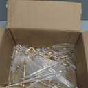 DI QIU REN 8PCS Cake Stand Set, Plastic Cupcake Stands with Gold Rim, Dessert Display Stands Set for Wedding Birthday Party Tea Party