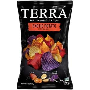 Terra Vegetable Chips, Exotic Potato with Sea Salt, 5 oz. (Pack of 12) Best By: 10/03/2025