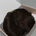 REECHO Hair Topper for Women  100% Japanese Revolutionary Fiber Short Toupee Wiglet Topper Hairpiece for Women with Thinning Hair Loss Lightweight Large Base  Chocolate Copper Brown