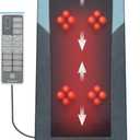 COMFIER Shiatsu Back Massager with Heat,Long Track Dual 3D Rollers,Foldable Chair Massager for Full Back Pain Relief Deep Tissue,Seat Massage Pad,Gifts for Mom/Dad (Midnight Blue)