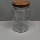 Extra Large Mason Jar - 1 Gallon Glass Wide Mouth Jar with Airtight Wooden Lid, Food Storage Container with Measurement Markings For Kitchen Pantry, Pickling, Cookies, Flour & Sugar