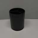 Extra Large Kitchen Utensil Holder - 360 Rotating Stainless Steel Cooking Utensil Holder for Countertop, 3 Compartment Flatware Organizer & Utensil Caddy with Removable Base, Grey