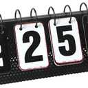 Metal Desk Calendar Standing Flip, Desktop Perpetual Flip Calendar with Large Display, Farmhouse Vintage Daily Flip Calendar for Home Office Decor, Reusable Yearly