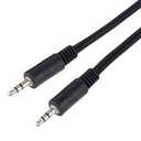 Jack Cable 3 m 3.5 mm Stereo Jack Plug to Plug Aux Headset Audio Connection Cable for TV Mobile Phones MP3 HiFi Shielded Black