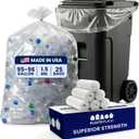 Plasticplace 95-96 Gallon Garbage Can Liners ,25 Count (Pack of 1)