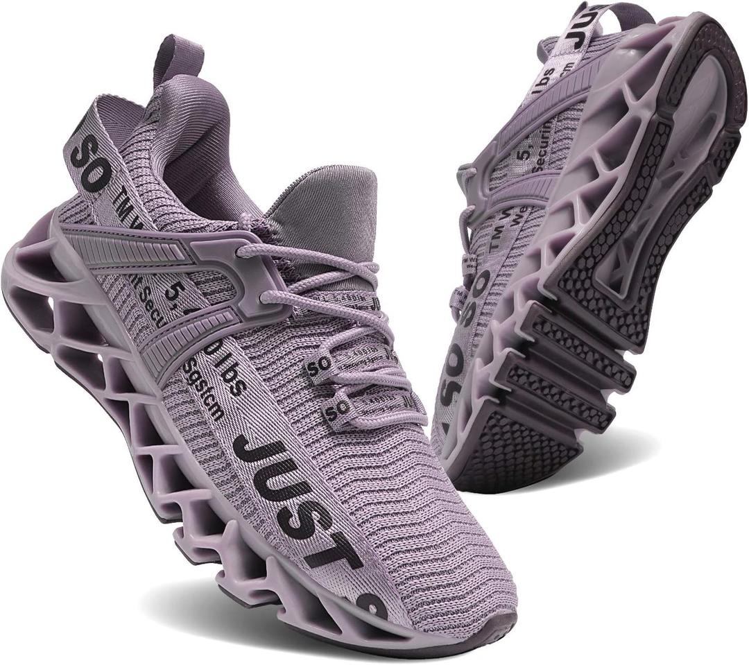UMYOGO Women's Running Shoes Non Slip Athletic Tennis Walking Blade Type Sneakers, 9.5