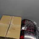 Tail Lights compatible with 2007-2014 Chevy Silverado 1500 2500HD 3500HD(2007 New Body Style only), 2007-2013 GMC Sierra 3500HD;1 Pair(Left+Right), (Dark Red With Bulbs)