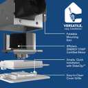 Broan-NuTone Bathroom Exhaust Fan with LED light Easy Retrofit Without Attic Access, Quiet 1.5 Sones, Effective Ventilation at 80 CFM ENERGY STAR Certified Moisture and Odor Control