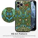 Berkin Arts Compatible with iPhone 11 Pro Case Silicone Cover with Screen Protector Decorative Art Nouveau Pattern (Blackthorn by William Morris)