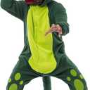 Spooktacular Creations Dinosaur Pajamas, Dinosaur Costume Adult, Halloween Costumes Jumpsuit Hoodie Outfit for Cosplay Parties (XL)