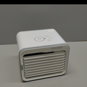 BLACK+DECKER Desktop Air Cooler, Personal Portable Fan with 3-Speeds, Evaporative Air Cooler with 0.5L Water Tank, Air Cooler Fan for Desk, Home, Office, Bedroom, and more, BDMC10, White/Gray