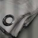 BGment Thermal Insulated 100% Blackout Curtains for Bedroom with Black Liner, Double Layer Full Room Darkening Noise Reducing Grommet Curtain (60 x 63 Inch, White, 2 Panels)