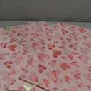Set of 3 Rachel Zoe Valentine Placemats 13" x 19" Hearts Metallic Pink Red