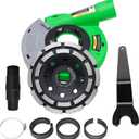 Diment Power Grinding Dust Shroud for Angle grinder 4 1/2-Inch / 5-Inch, Diamond Grinding Cup Wheel 5-Inch (5 inch dust shroud + diamond grinding cup wheel)