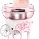 Cotton Candy Machine, Mini Cotton Candy Maker Machine for Kids with Sugar Scoop, Easy & Safe to Use, Pink Vintage Portable Candy Floss Maker for Birthday, Home, Party Gatherings, Christmas Gift