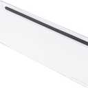 BOOMIBOO Clear Acrylic Tilted Computer Keyboard Holder for Ergonomic Typing, Keyboard Stand with Silicone Anti-Slip Strip, 17 x 5.7 Inch Keyboard Tray for Office Desk, Home, School