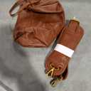 LOVEVOOK Laptop Bag for Women Vintage Leather Laptop Tote 17.3 inch Large Capacity Computer bag with Clutch Purse for Work (Brown)