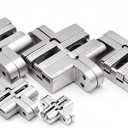1PC Stainless Steel 304 Hidden Hinge,Silent Close Invisible Mounting Folding Door Hinge Door Furniture Hardware with Screws (5 #(25X118mm) ,1PC)