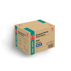 Basic Medical Blue Nitrile Exam Gloves - Latex-Free & Powder-Free - NGPF 7001(Case of 1,000), Small (Blue, S)