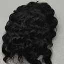 Isaic Ponytail Extension 8 Inch Short Wavy Curly Ponytails Drawstring Ponytail for Black Women Jet Black Pony Tails Hair Extensions Synthetic Hairpiece for Daily Use
