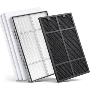 101076 Replacement Filter Kit for Amway Atmosphere Air Purifiers 101076CH/101076TH/101078, Includes 1 Pre-Filters + H13 HEPA Filter + 25mm Activated Carbon Filter,1-SET