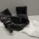 Modatope Knee High Boots Women Fold Over Knee High Boots Chunky High Heels Long Boots Zipper Pointed Toe Dress Tall Boots for Women (9, Black Slouchy)