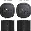 ABRAMTEK 200W Bluetooth Speaker, E500 (3rd Gen) High Power Wireless Speaker w/Bass Middle Treble Equalizer, HDMI ARC, AUX, Optical, Music Movie Game Modes, Gray