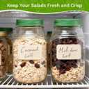 Salad Container with Side Opening, Leak-Resistant Design with Dressing Cup & Lid, Dishwasher & Freezer Safe for Office, Travel & Outdoors (green)