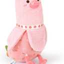 PEACH CAT Strawberry Cake Banana Duck Plush Pillow with Cream Candy Body Stuffed Animals Cute Dessert Plushies Toy Gifts for Kids Pink 12"