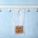 Tallew Christmas Door Hanger Bags Clear Plastic Poly Hanging Waterproof Perforated Newspaper Bag for Door Knob Flyers Newspapers Mail Magazine Notices Brochures Outdoor Avoid Dirt(6 x 12 Inch,240 Pcs)