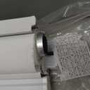 Joydeco No Drill Zebra Blinds for Windows, Cordless Day & Night Dual Sheer Roller Shades, Easy Installation, Free-Stop Lift System, Light Filtering Privacy Blinds for Home(White,34" W x 75" H)