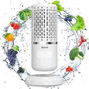 Fruit and Vegetable Washing Machine - Electric Food Purifier with OH-ion Purification Technology and Capsule Shape, Kitchen Ideas for Cleaning Fruit,Veggie,Rice,Tableware