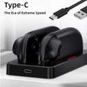 Charging Dock for Nintendo Switch 2 Joy-Con Controllers  2 in 1 Fast Charger Station LED Indicators Intelligent Overcharging Protection