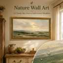 Framed Large Vintage Farmhouse Nature Landscape Canvas Wall Art 20×40 in