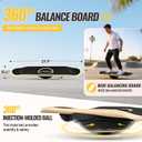 Balance Board for Adults and Kids, Standing Desk Balance Board for Training | Wooden Board with 360 Rotation, Anti-Surface Whirl Board for Training Skiing and Surfing, Suitable Home and Office Exercise