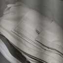 Cream Blackout Cat Proof Curtains for Bedroom, Thermal Curtain for Winter Insulated, Back Tab Pleated Polished Faux Linen Black Out Drapes 84 Inches Long 2 Panels Set for Living Room, Natural Ivory