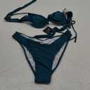 SUUKSESS Women High Waisted String Bikini Sets Sexy Two Piece Cutout Swimsuits Medium