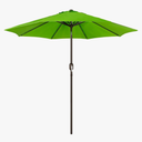 Blissun 9' Outdoor Patio Umbrella, Outdoor Table Umbrella, Yard Umbrella, Market Umbrella with 8 Sturdy Ribs, Push Button Tilt and Crank