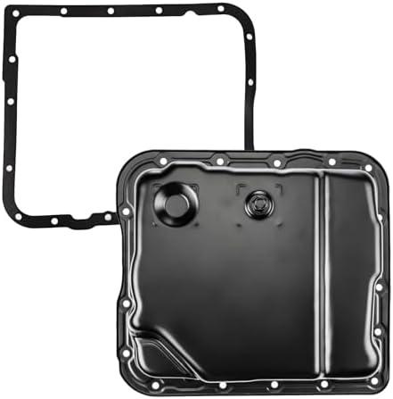 Transmission Oil Pan with Drain Plug & Gasket for 4L60-E 4L65-E Transmission, Fit for Chevy Silverado 1500 1999-2013 Tahoe Express Blazer & Fit for GMC Sierra 2500 Jimmy Safari Replaces# 24229658